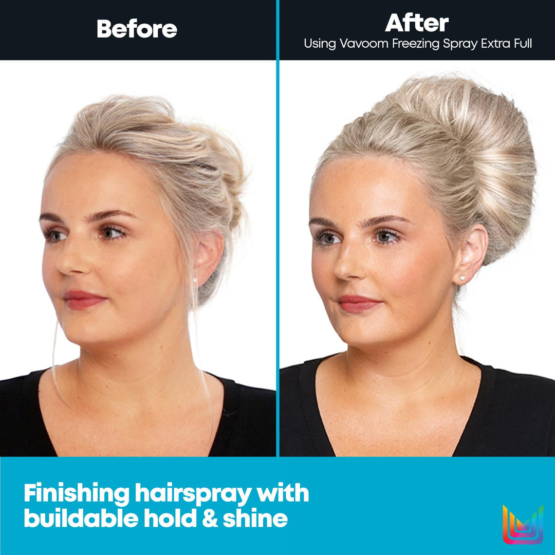 Matrix Vavoom Freezing Spray Extra Full - before and after