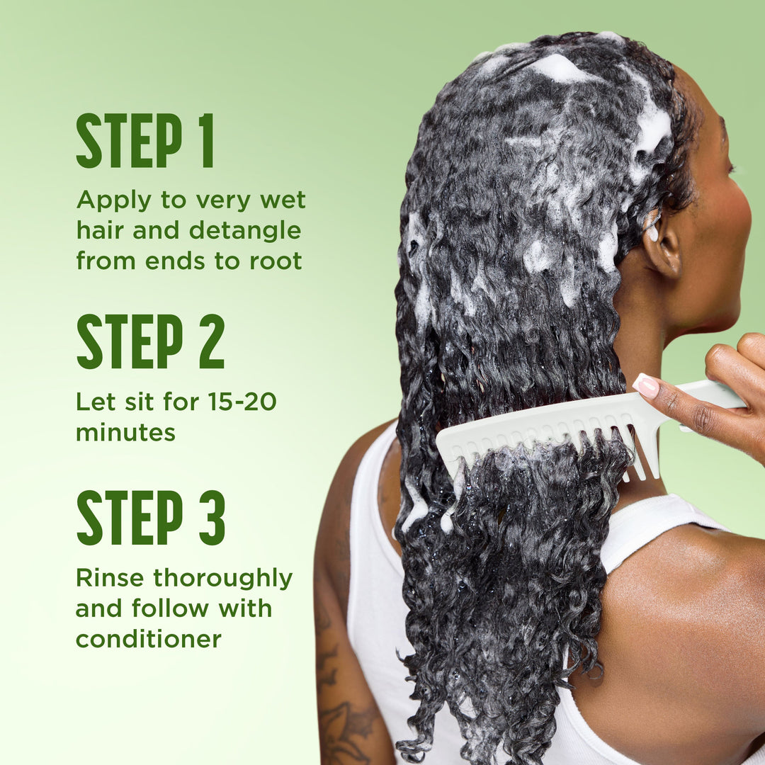 Mielle Rosemary Mint Strengthening Hair Masque - how to use