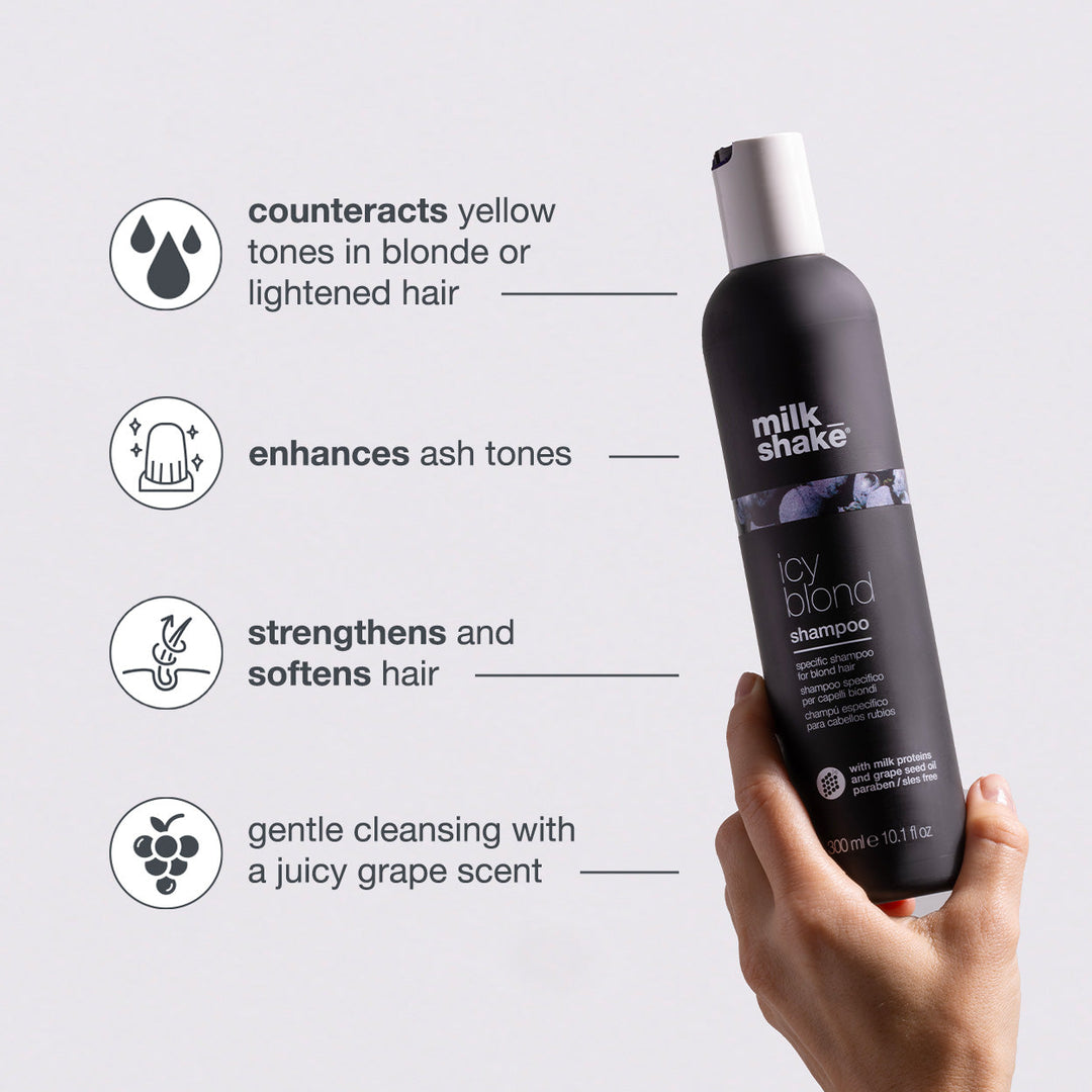 milk_shake Icy Blond Shampoo key benefits