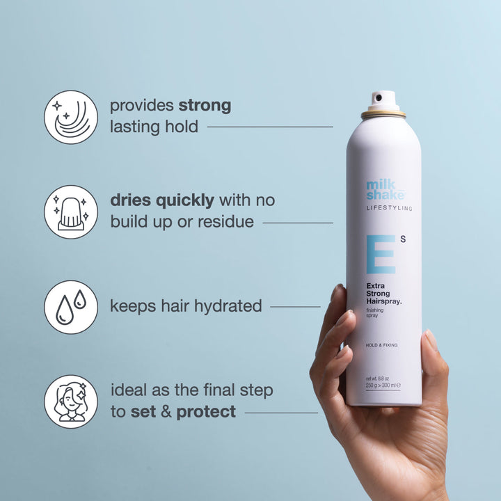 milk_shake Lifestyling Extra Strong Hairspray key benefits