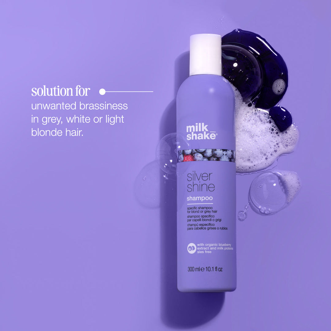 milk_shake Silver Shine Shampoo application