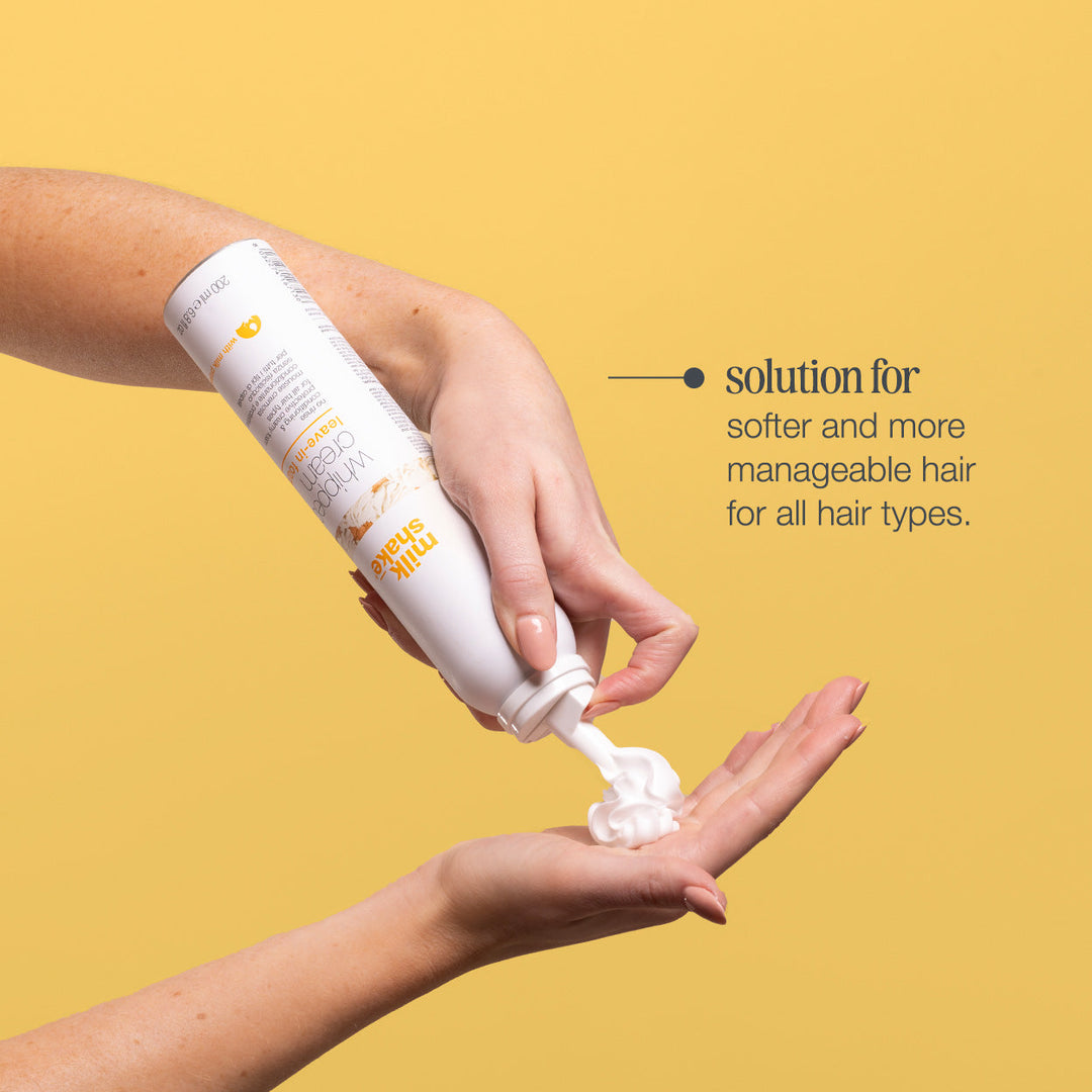 milk_shake Whipped Cream Leave-In Foam application