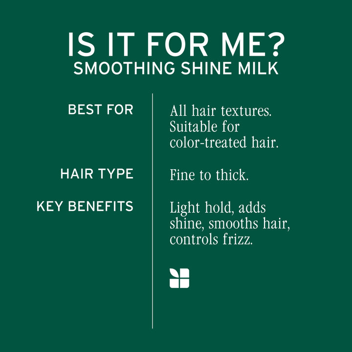Biolage Smoothing Shine Milk - who it is for