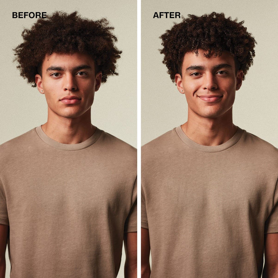 Before and after styling with MITCH Original Pomade