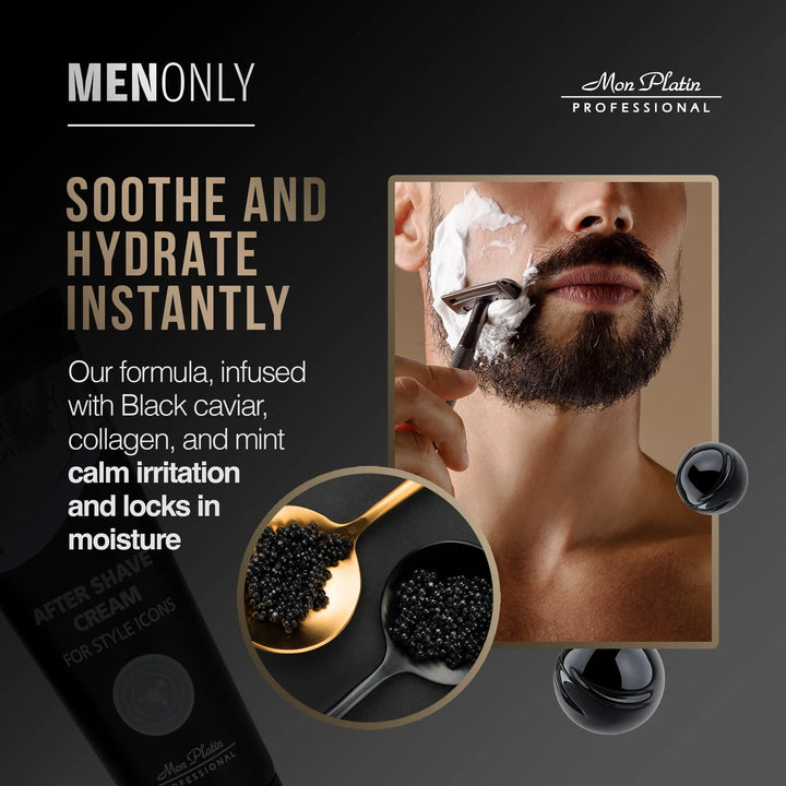 Mon Platin Men Only Barber After Shave Cream - soothe and hydrate