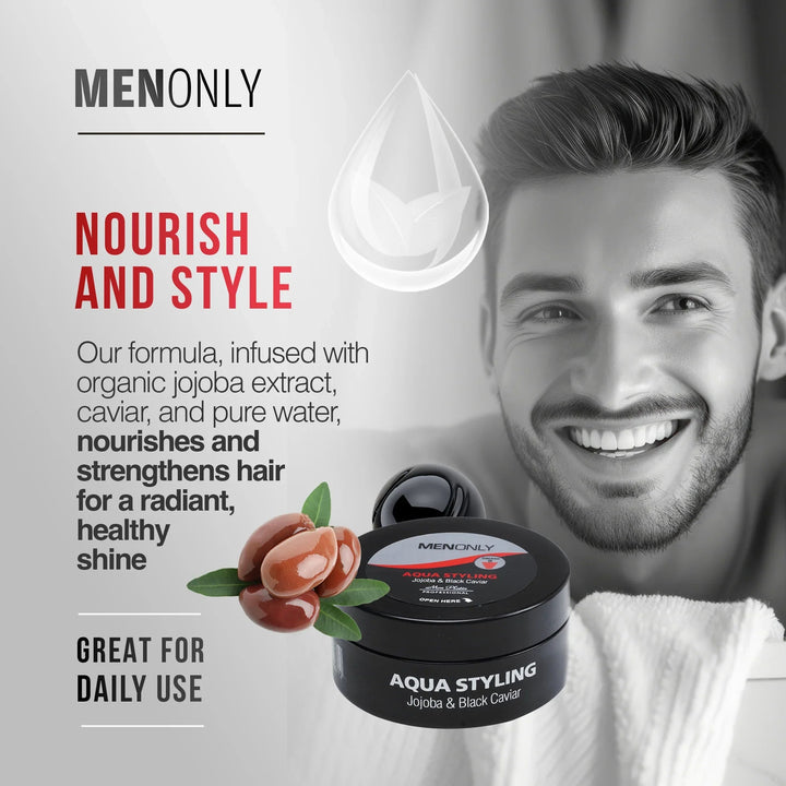 Mon Platin Men Only Aqua Styling Wax - nourish and style