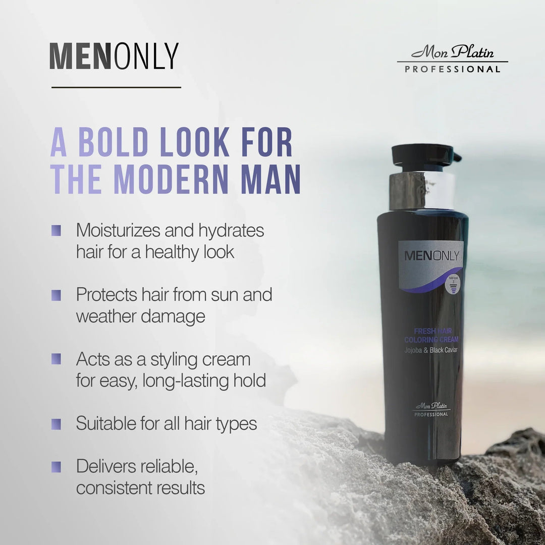 Mon Platin Men Only Fresh Hair Coloring Cream - benefits