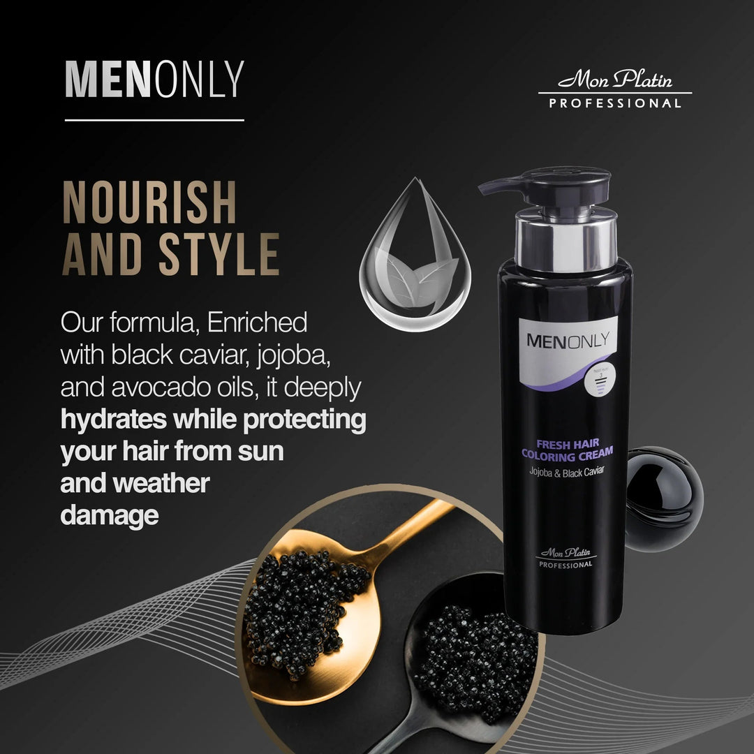 Mon Platin Men Only Fresh Hair Coloring Cream - nourish and style