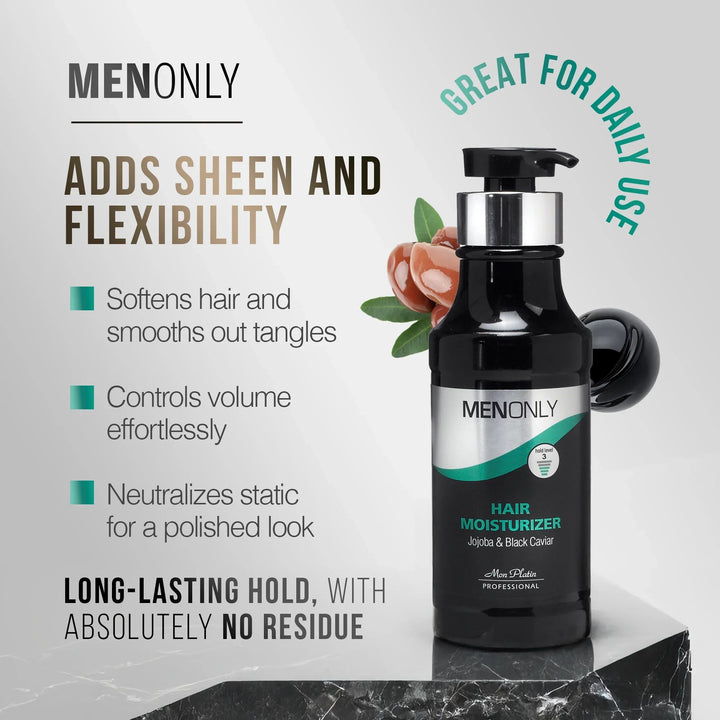 Mon Platin Men Only Hair Moisturizer - adds sheen and flexibility