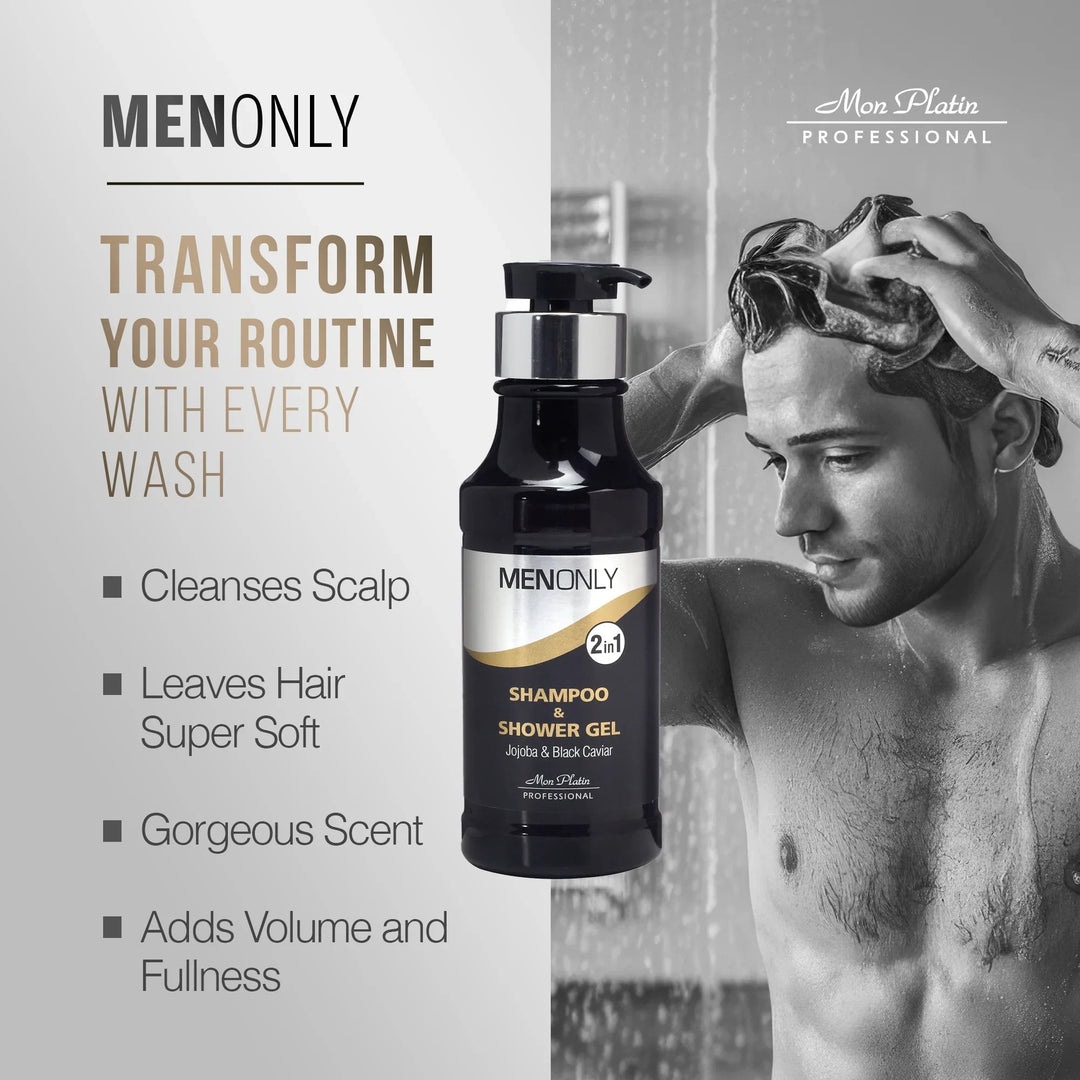 Mon Platin Men Only Shampoo & Shower Gel - benefits