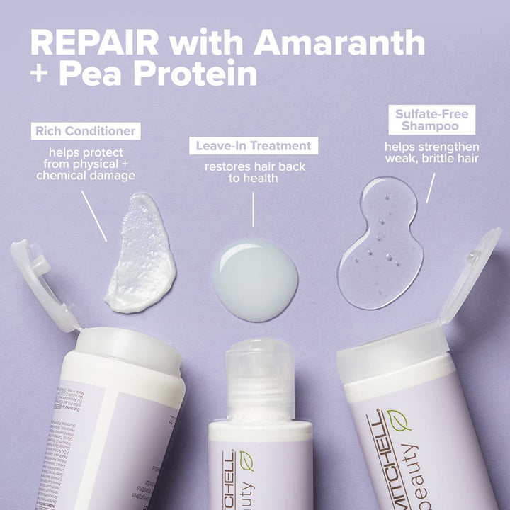 Paul Mitchell Clean Beauty Repair Shampoo - Repair regimen with amaranth and pea protein