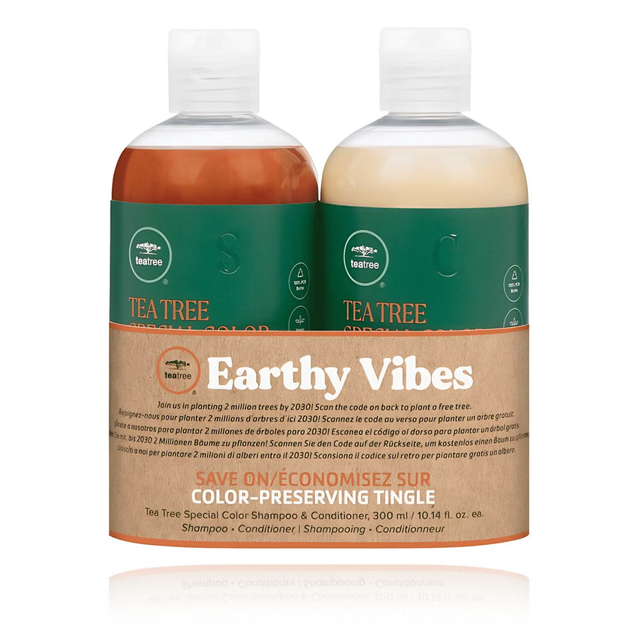 Paul Mitchell Tea Tree Earthy Vibes Color-Preserving Tingle Duo 2 x 10.14 oz (300 ml)