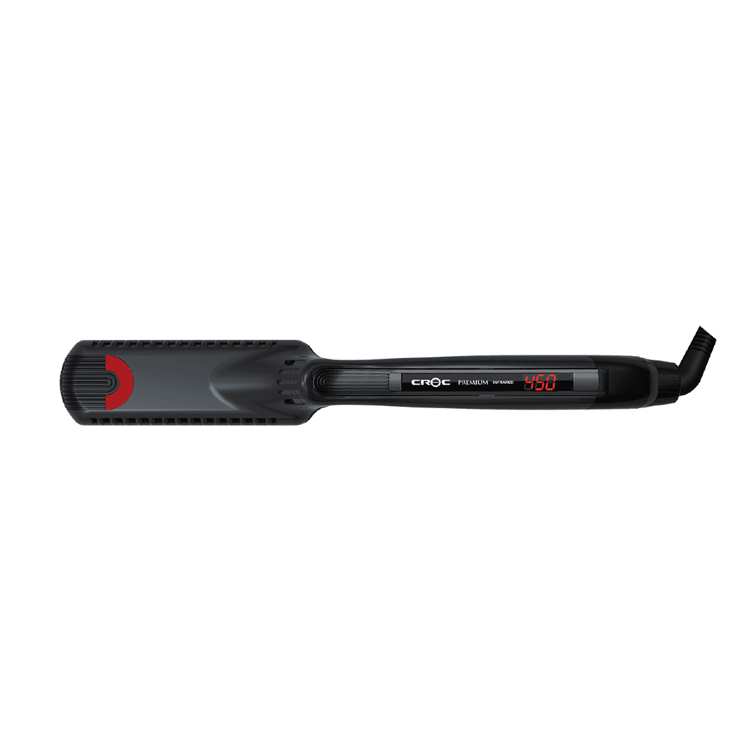 CROC Premium Infrared Black Titanium Flat Iron 1.5"