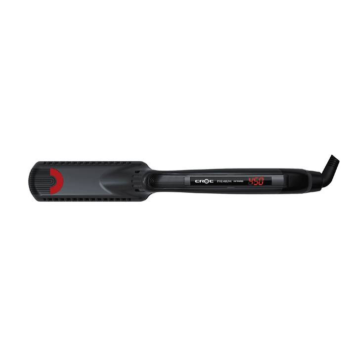 CROC Premium Infrared Black Titanium Flat Iron 1.5"