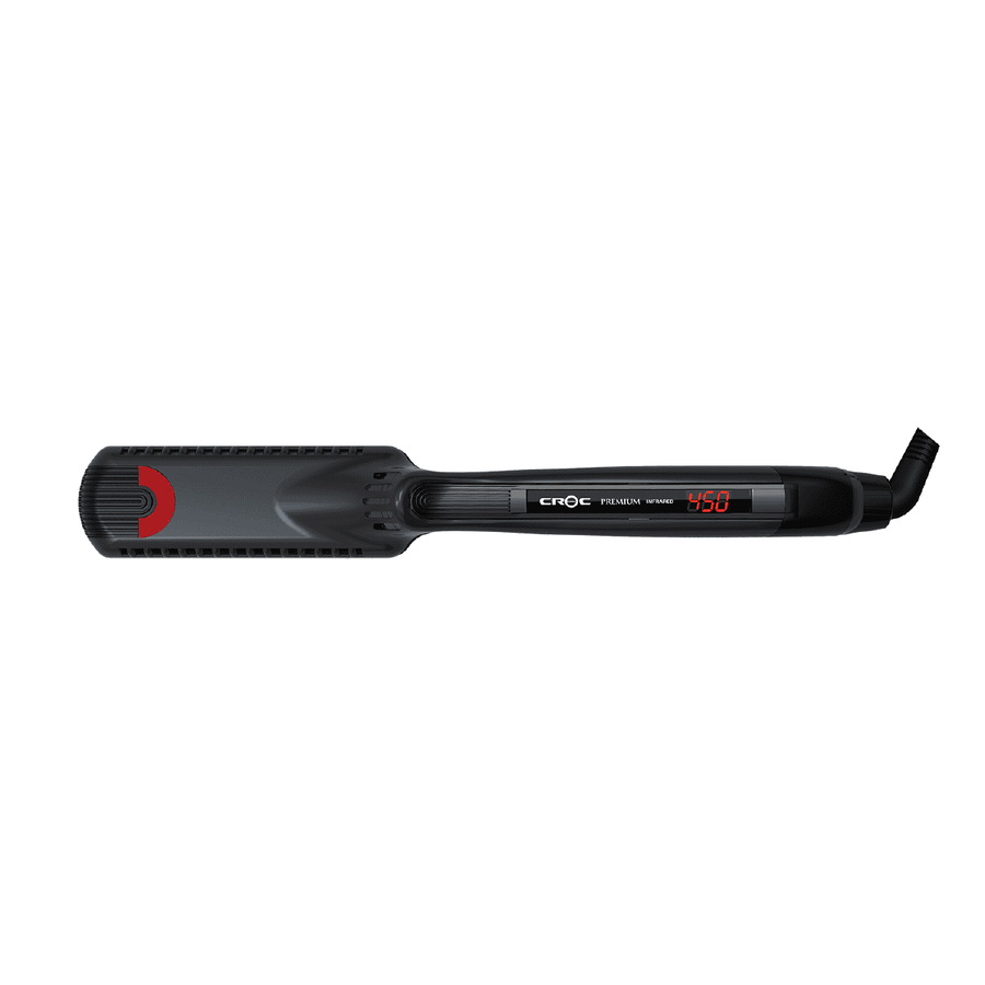 CROC Premium Infrared Black Titanium Flat Iron 1.5"