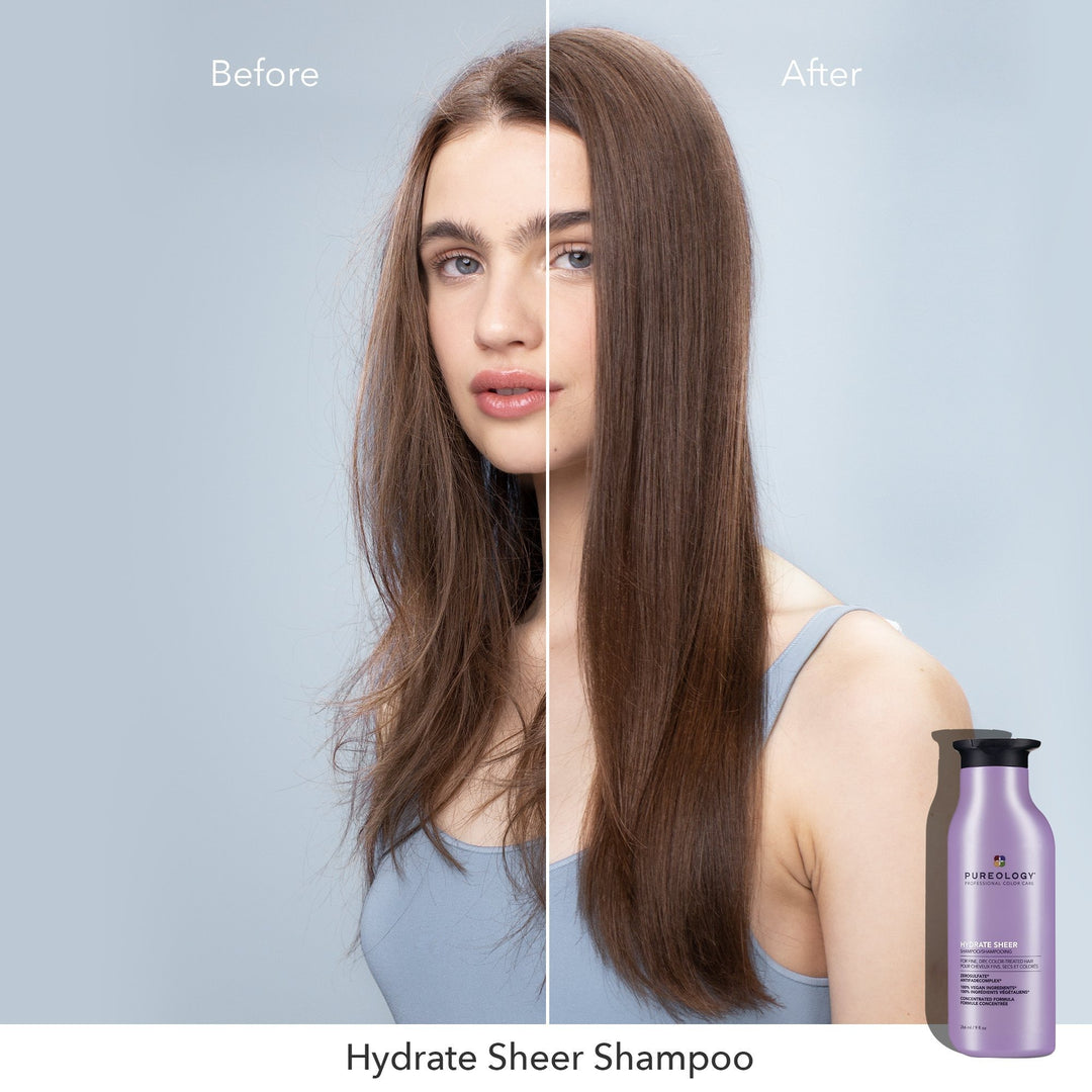 Pureology Hydrate Sheer Shampoo - before and after