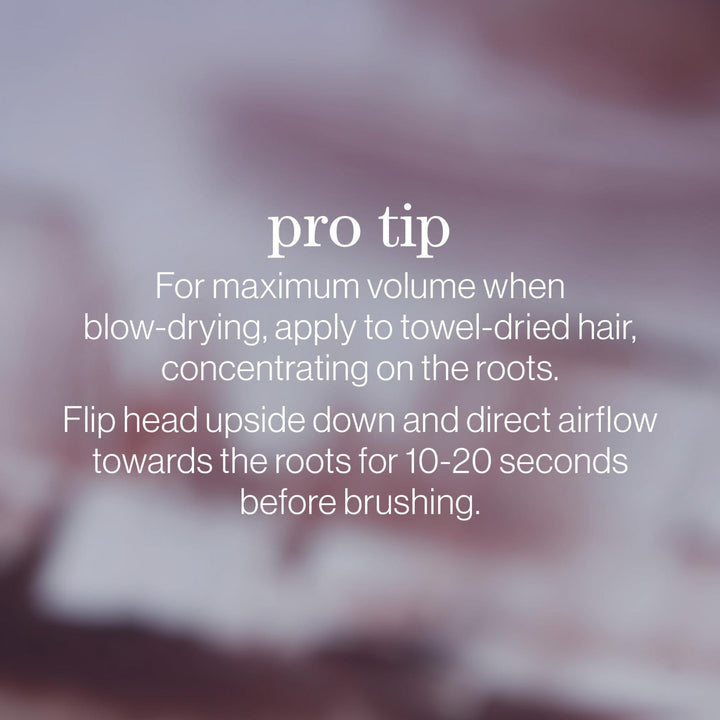 Pureology On The Rise Root-Lifting Mousse - pro tip for maximum volume