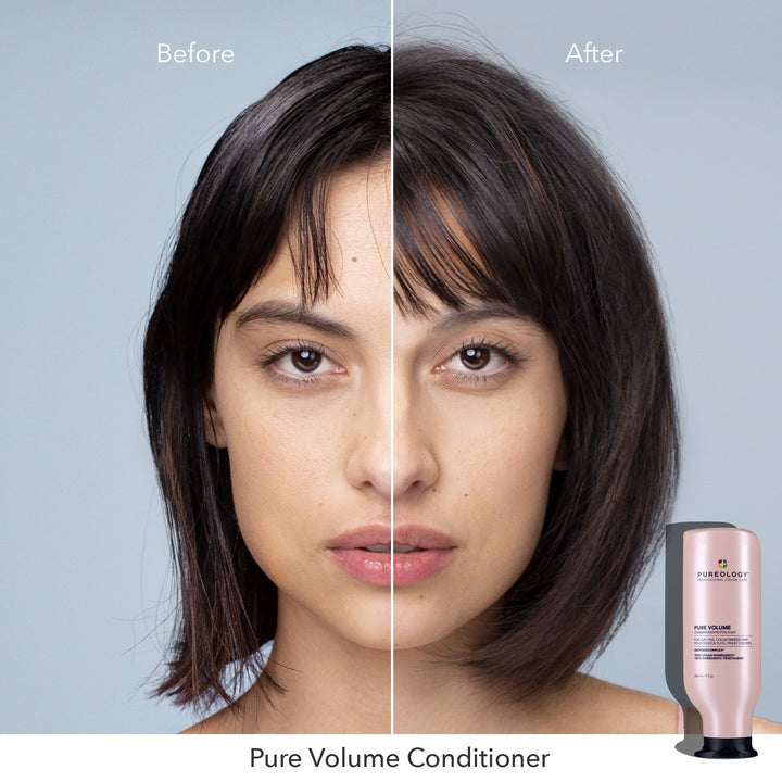 Pureology Pure Volume Conditioner - before and after on fine hair
