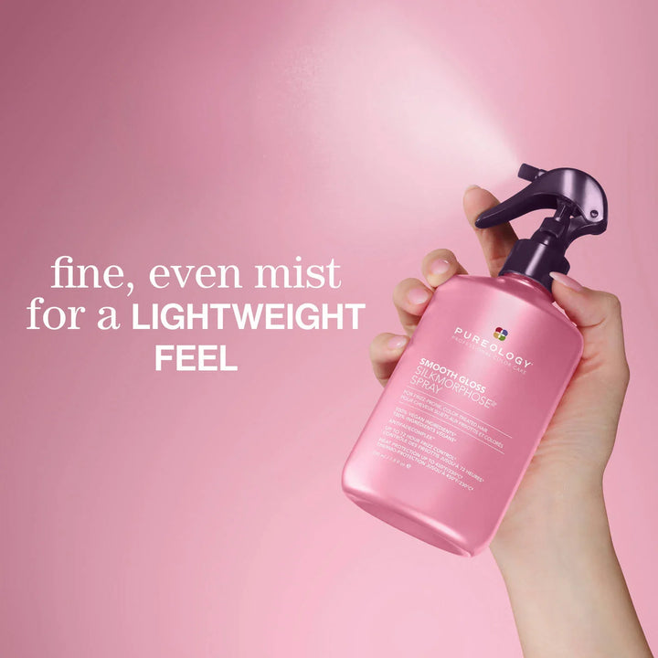 Pureology Smooth Gloss Silkmorphose Spray - fine, even mist for a lightweight feel