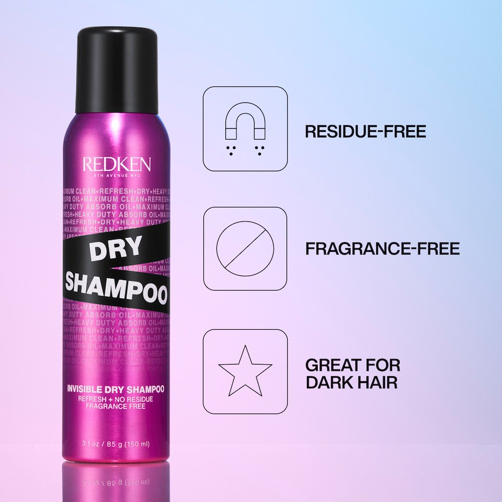 Redken Invisible Dry Shampoo - residue-free, fragrance-free, great for dark hair
