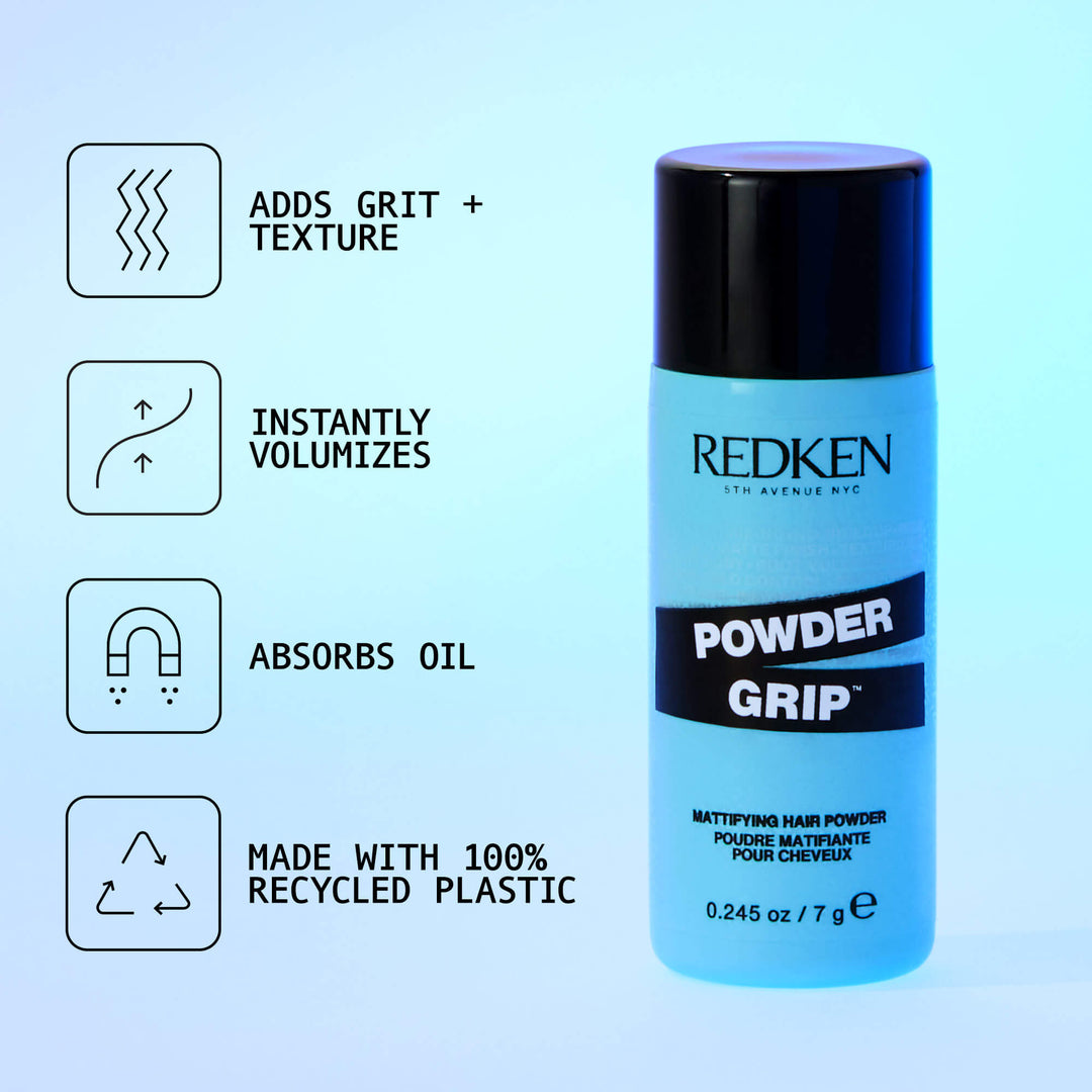Redken Powder Grip Mattifying Hair Powder - adds grit and texture, instantly volumizes, absorbs oil