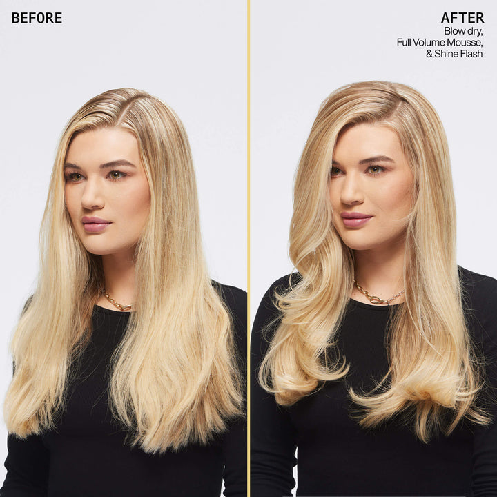 Redken Shine Flash - before and after