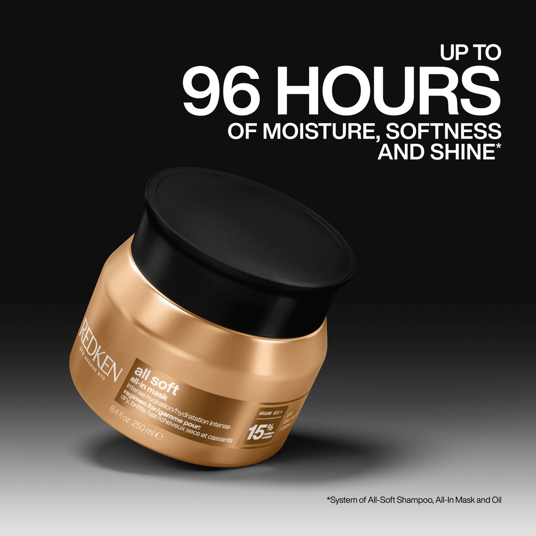 Redken All Soft All-In Mask - up to 96 hours of moisture, softness and shine