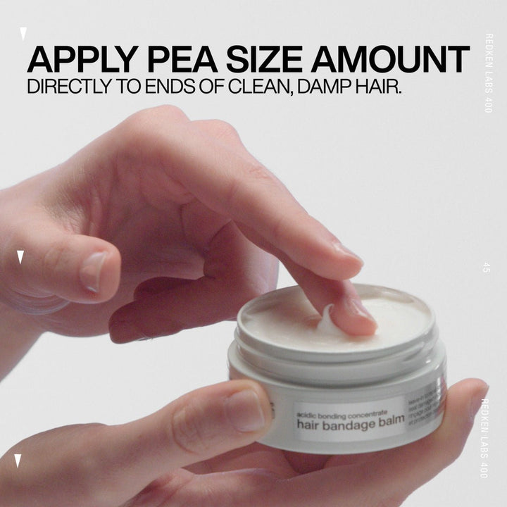 Redken Acidic Bonding Concentrate Hair Bandage Balm - how to apply a pea-sized amount