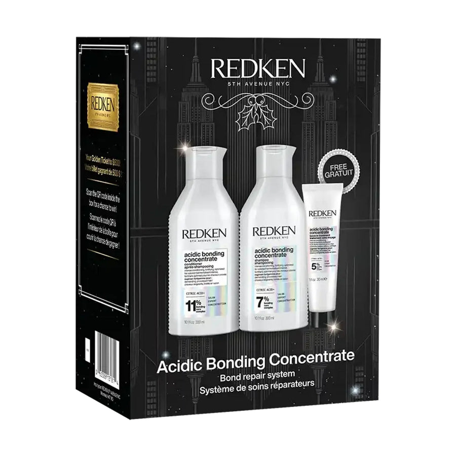 Redken Acidic Bonding Concentrate Holiday Gift Set 2 x 10.1 oz (300 ml) + 1 oz (30 ml)