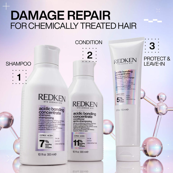 Redken Acidic Bonding Concentrate Leave-In Treatment - step 3 of the shampoo, conditioner and leave-in system