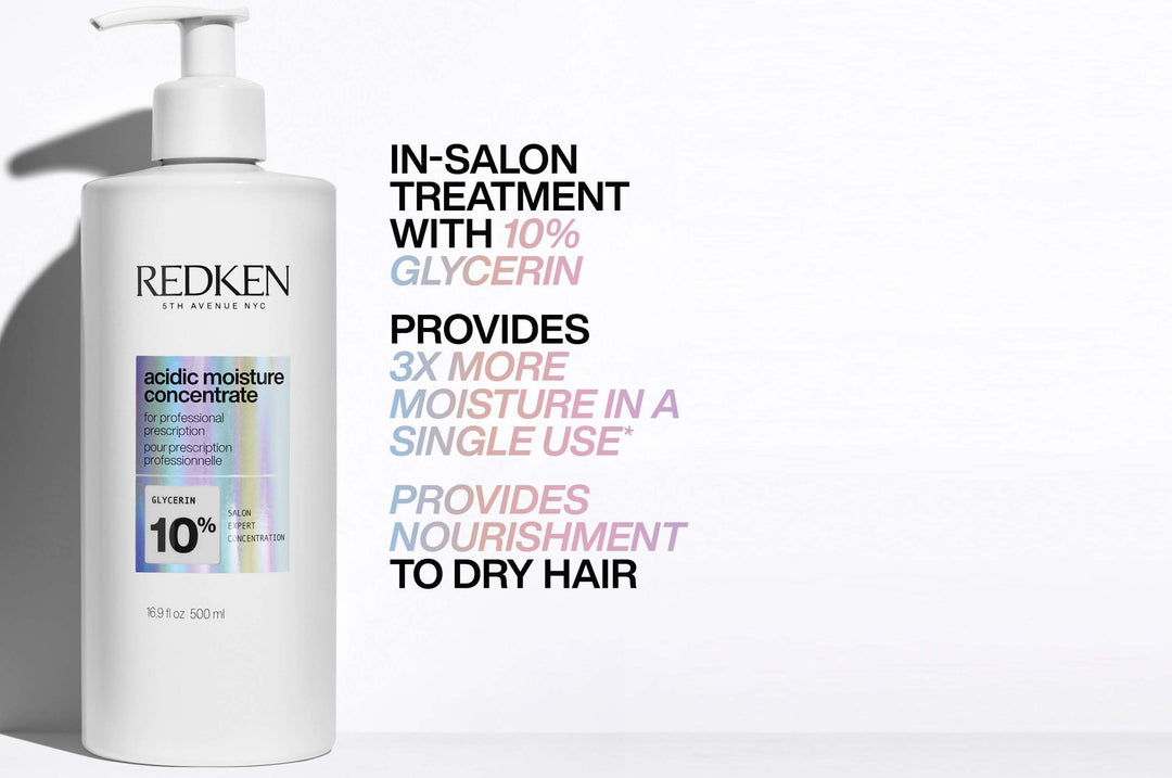 Redken Acidic Moisture Concentrate - in-salon treatment with 10% glycerin