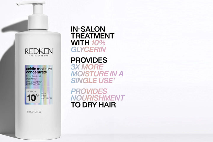 Redken Acidic Moisture Concentrate - in-salon treatment with 10% glycerin