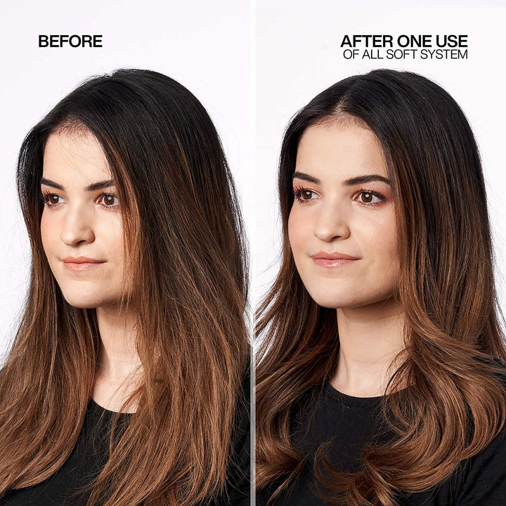 Redken All Soft Conditioner - before and after