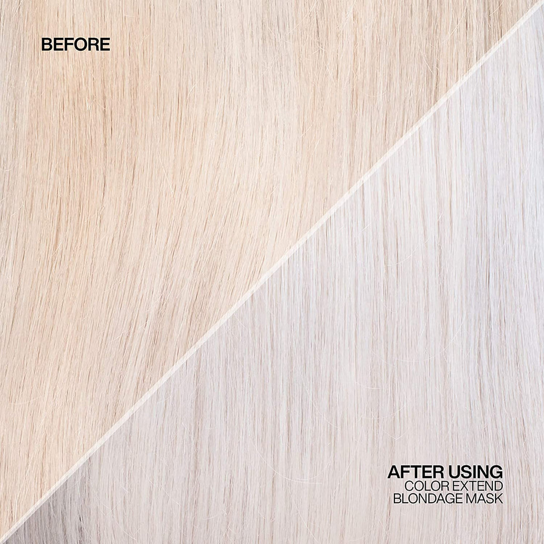 Redken Blondage Express Anti-Brass Mask - before and after