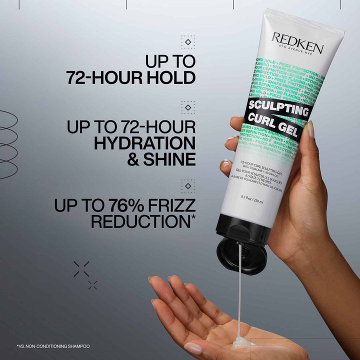 Redken Sculpting Curl Gel - up to 72-hour hold, hydration and frizz reduction benefits