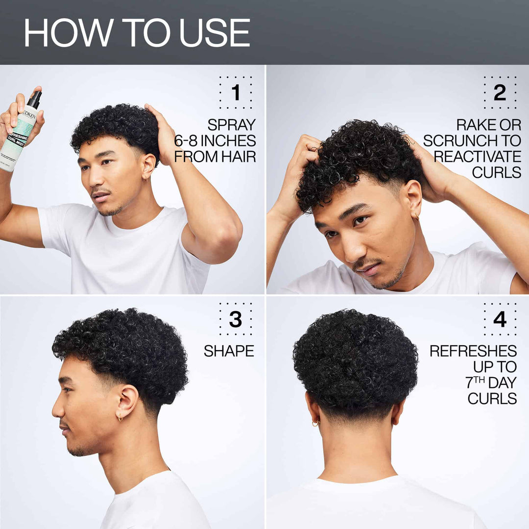 Redken Refreshing Curl Mist - how to use step by step