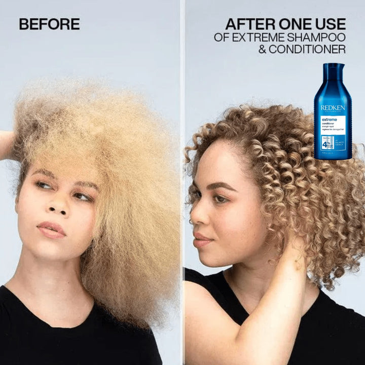 Redken Extreme Conditioner - before and after with Extreme Shampoo