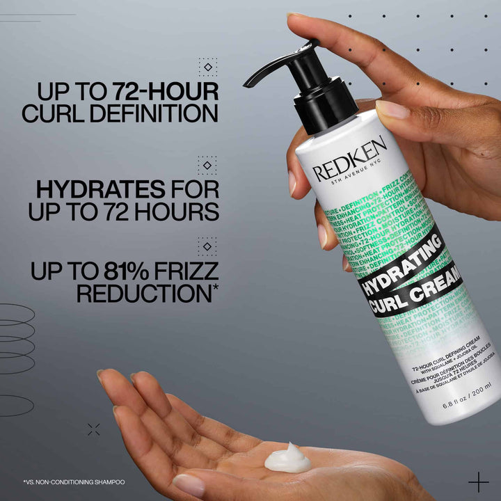 Redken Hydrating Curl Cream - 72-hour definition, hydration and frizz reduction benefits