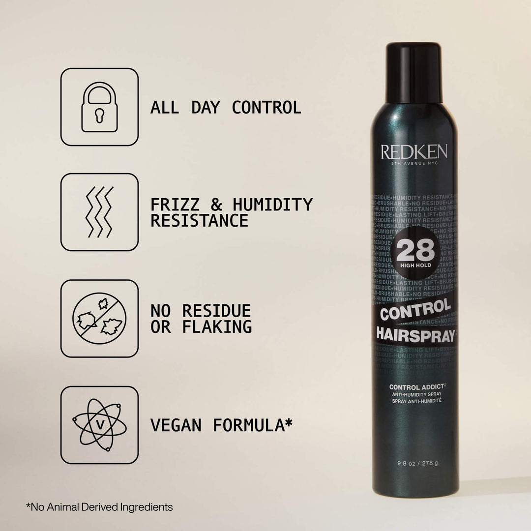 Redken Control Hairspray 28 - all-day control, frizz and humidity resistance