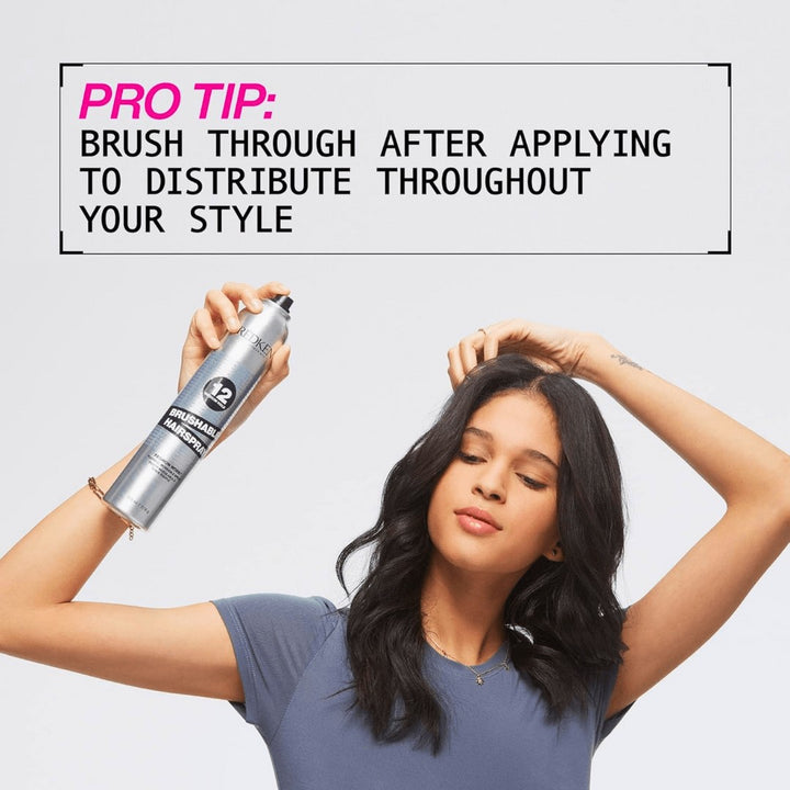 Redken Brushable Hairspray 12 - pro tip: brush through after applying