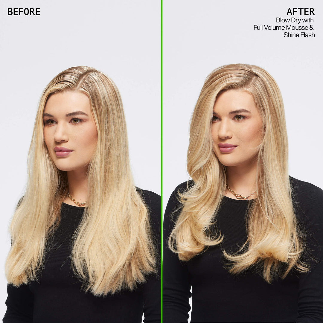 Redken Full Volume Mousse - before and after