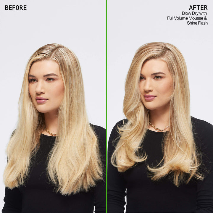 Redken Full Volume Mousse - before and after