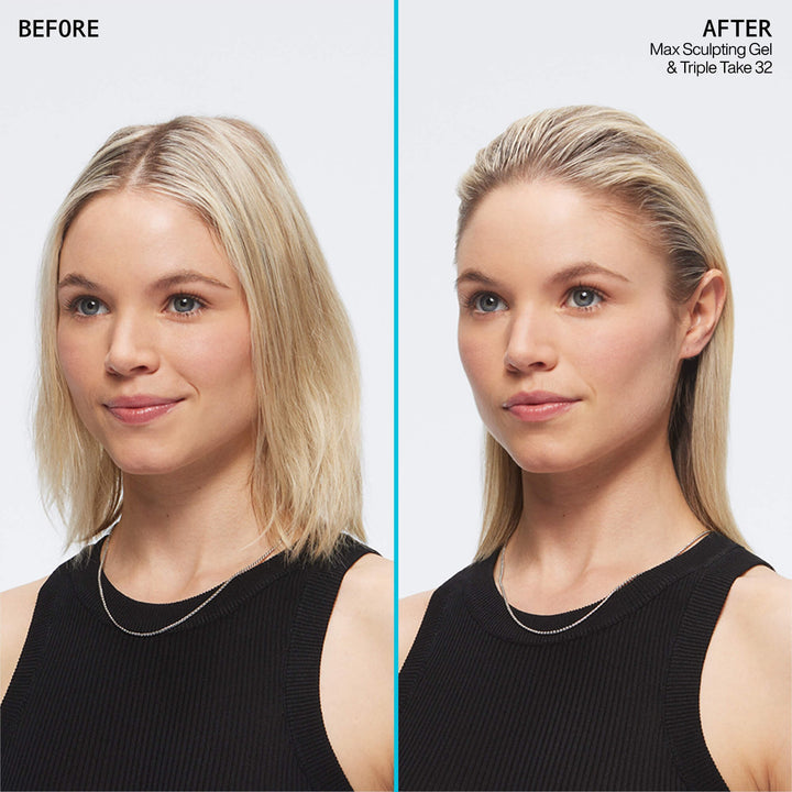 Redken Max Sculpting Gel - before and after