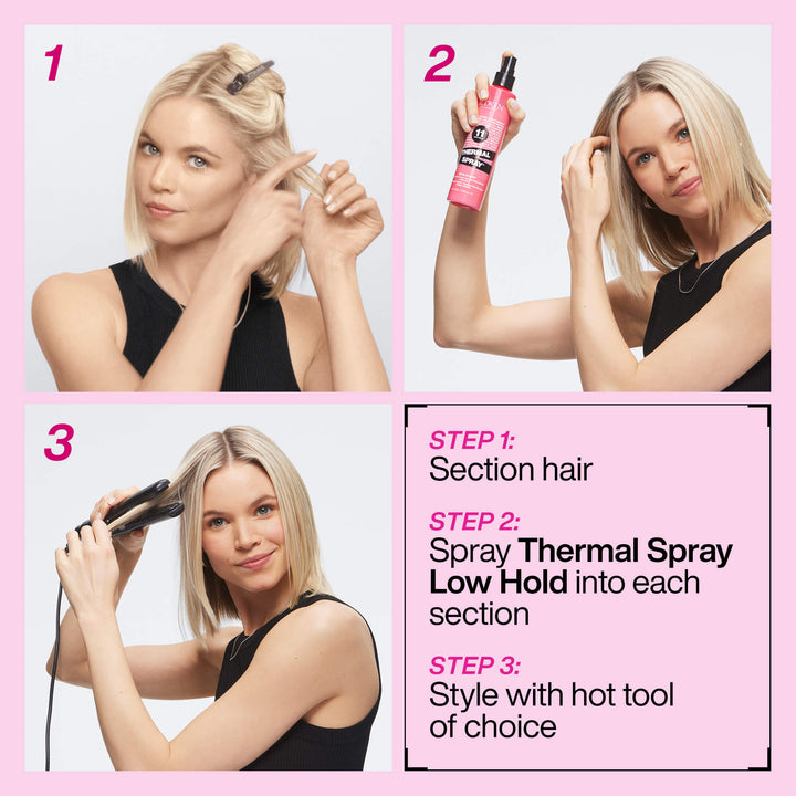 Redken Thermal Spray 11 Low Hold - how to use, step by step