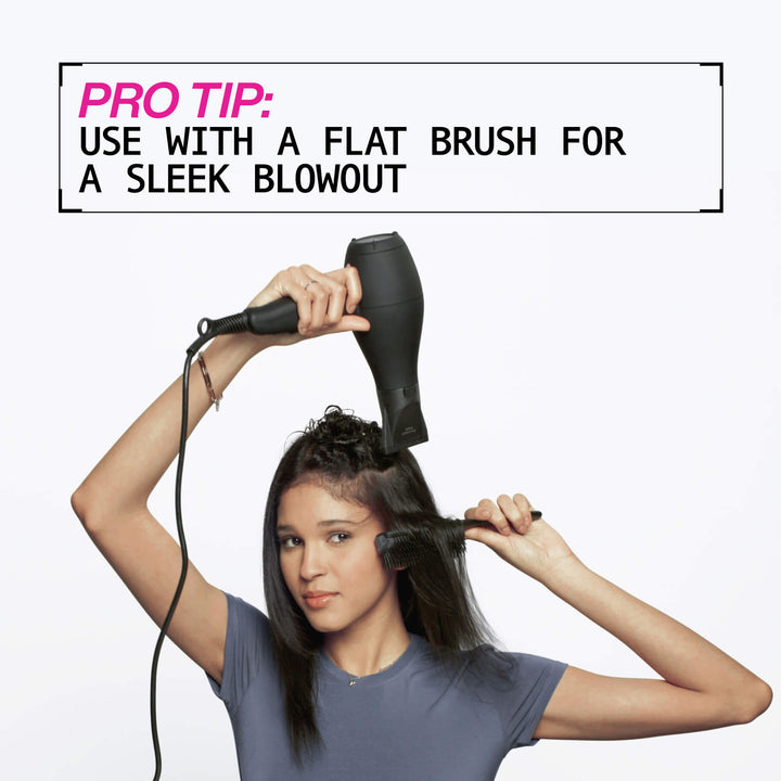 Redken Quick Blowout - pro tip: use with a flat brush for a sleek blowout