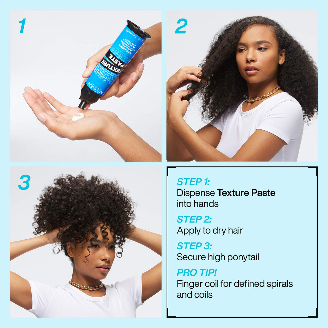 Redken Texture Paste - how to use, step by step