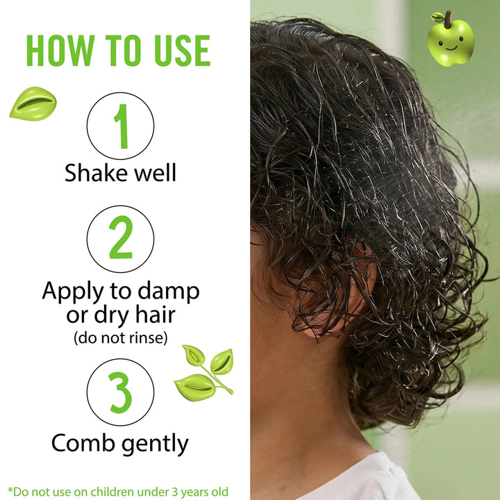 Revlon Equave Kids Detangling Conditioner Green Apple - how to use
