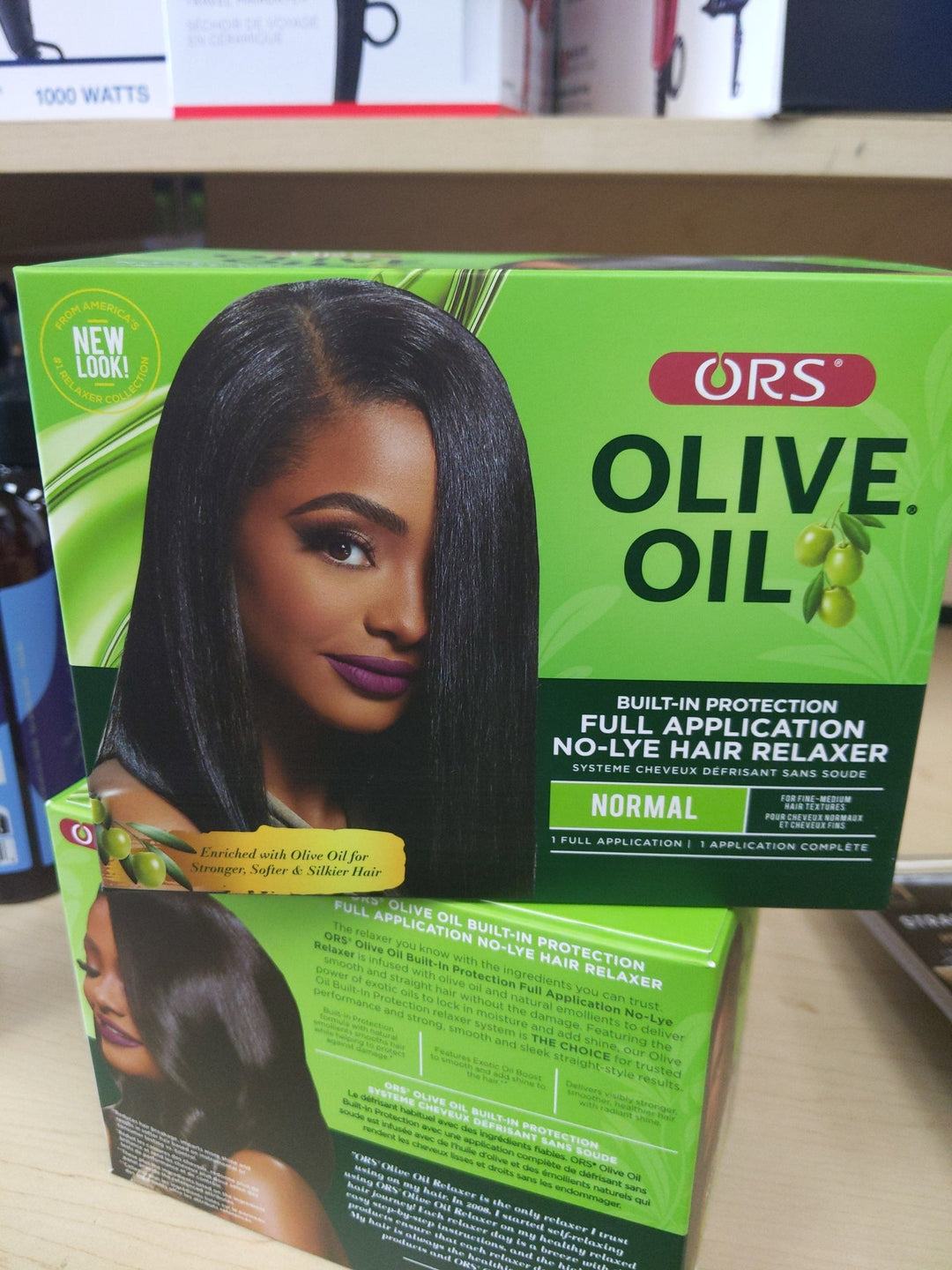Olive oil full application no lye hair relaxer