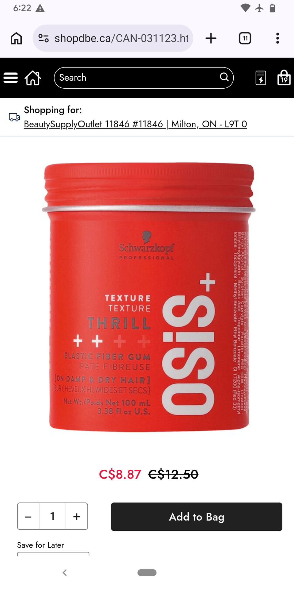OSiS+ Thrill Elastic Fiber Gum