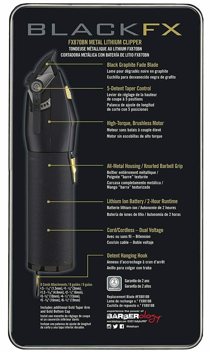 BabylissPRO FX870BN - Black & Gold